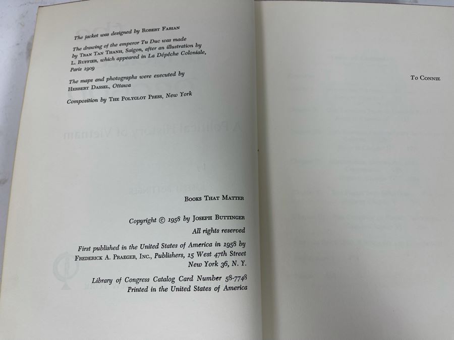First Edition Book The Smaller Dragon A Political History Of Vietnam By Joseph Buttinger [Photo 6]