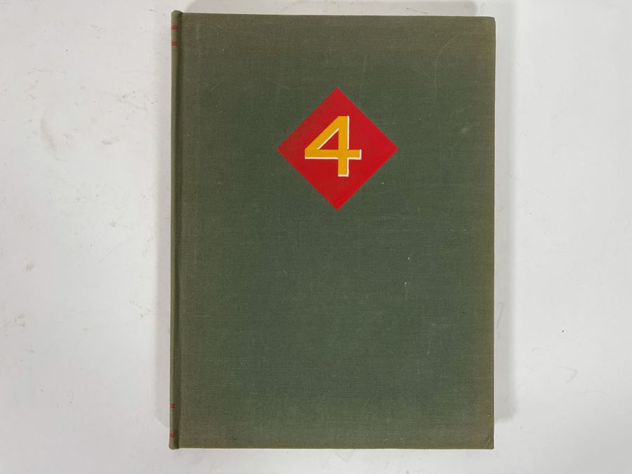 First Edition Book The Fourth Marine Division In World War II Infantry Journal Press [Photo 2]