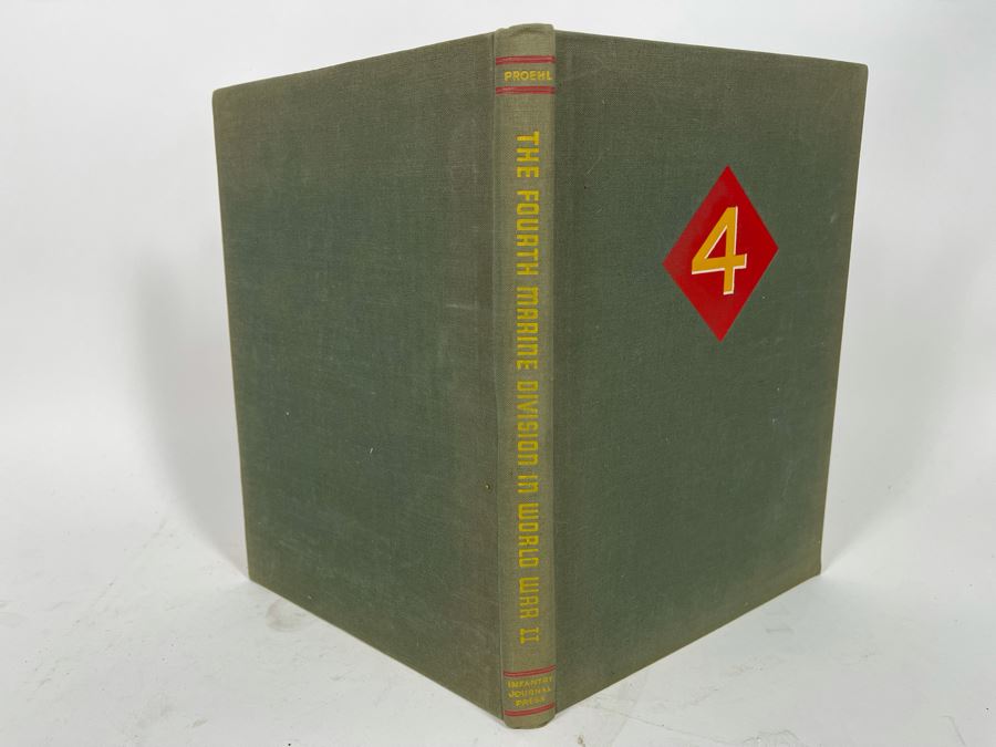 First Edition Book The Fourth Marine Division In World War II Infantry Journal Press