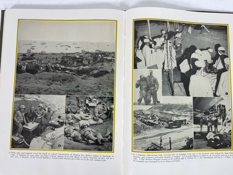 First Edition Book The Fourth Marine Division In World War II Infantry Journal Press [Photo 11]