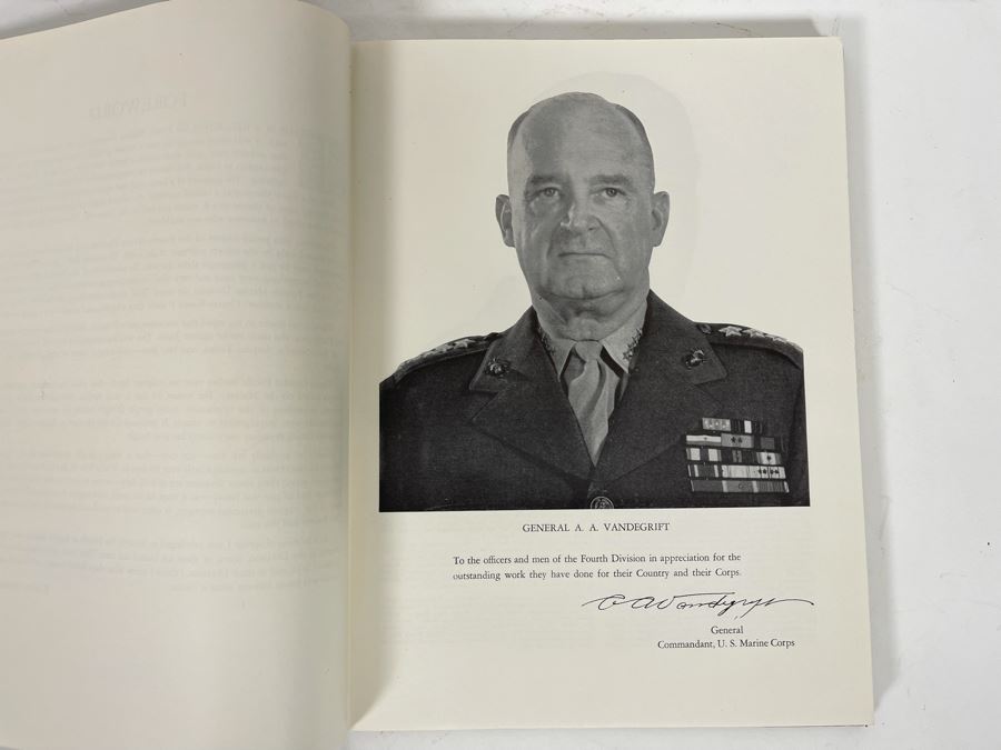 First Edition Book The Fourth Marine Division In World War II Infantry Journal Press [Photo 8]
