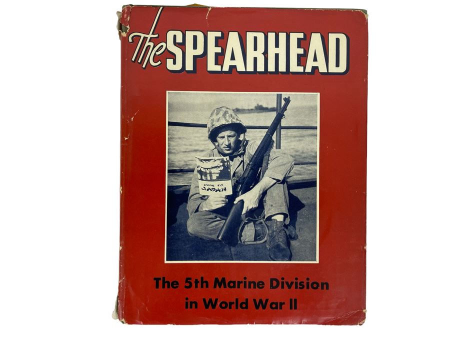 First Edition Book The Spearhead: The 5th Marine Division In World War II