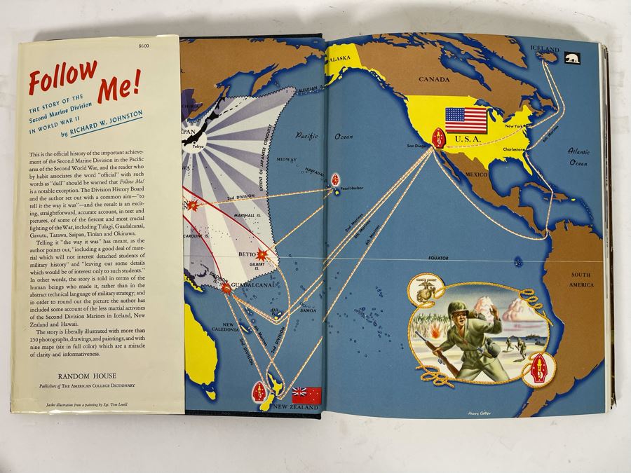 First Edition Book Follow Me! The Story Of The Second Marine Division In World War II By Richard W. Johnston 1948 [Photo 3]