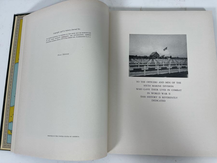 First Edition Book The History Of The Sixth Marine Division Washington Infantry Journal Press [Photo 5]