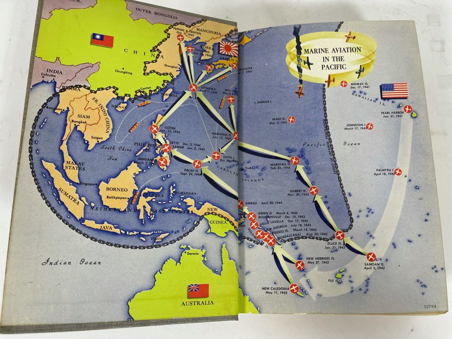 First Edition Book The History Of The Marine Corps Aviation In World War II By Robert Sherrod Combat Forces Press Washington [Photo 3]