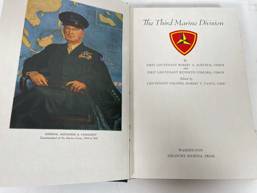 First Edition Book The Third Marine Division By Robert Aurthur And Kenneth Cohlmia 1948 [Photo 4]
