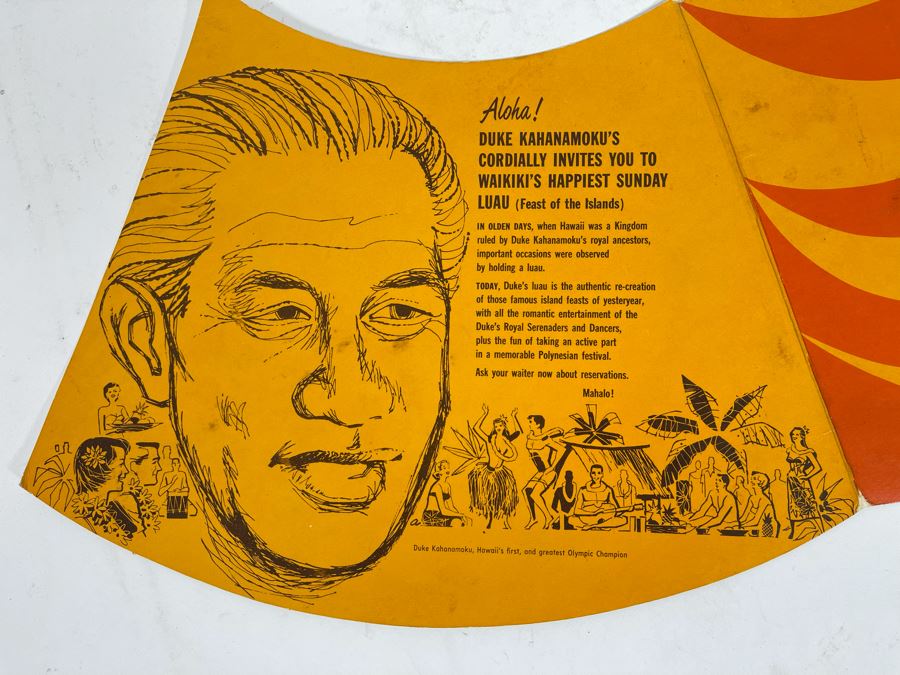 Vintage Hawaiian Duke Kahanamoku's Waikiki Beach Drink Menu [Photo 6]