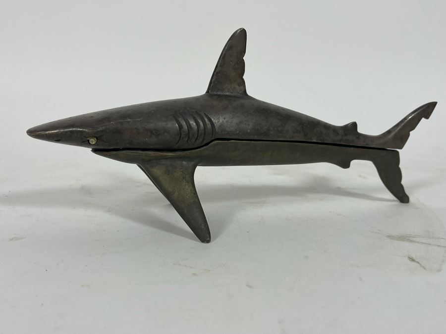Signed Limited Edition Metal Figural Shark Nutcracker 90 Of 300 10W X 3D X 4.5H [Photo 3]