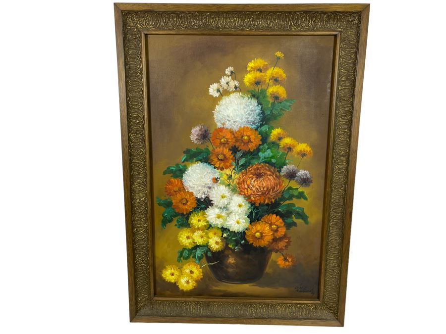 Original Still Life Floral Painting Framed [Photo 1]