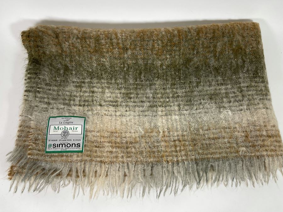 Mohair Throw Blanket From South Africa Simons 53 X 60 [Photo 3]
