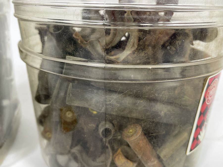 Pair Of Jars Of Spent Bullet Casings Used Shells [Photo 19]