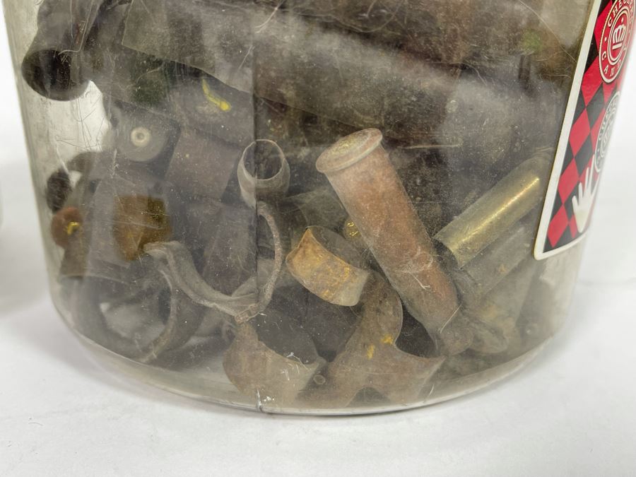 Pair Of Jars Of Spent Bullet Casings Used Shells [Photo 18]