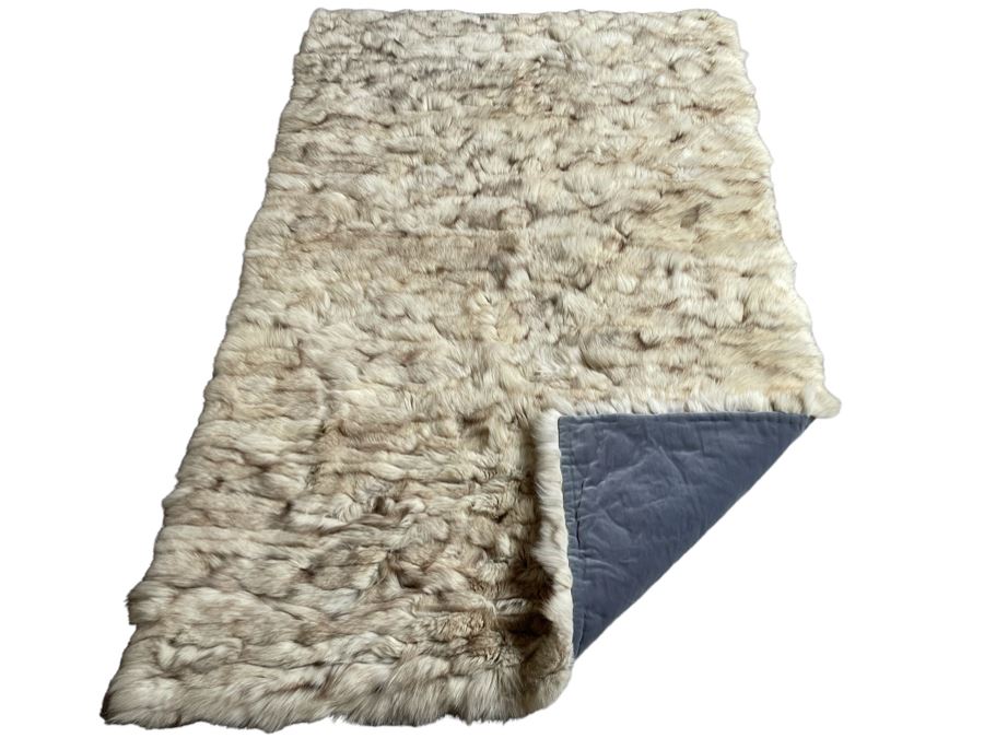 Rabbit Fur Throw Blanket 45 X 72 [Photo 1]