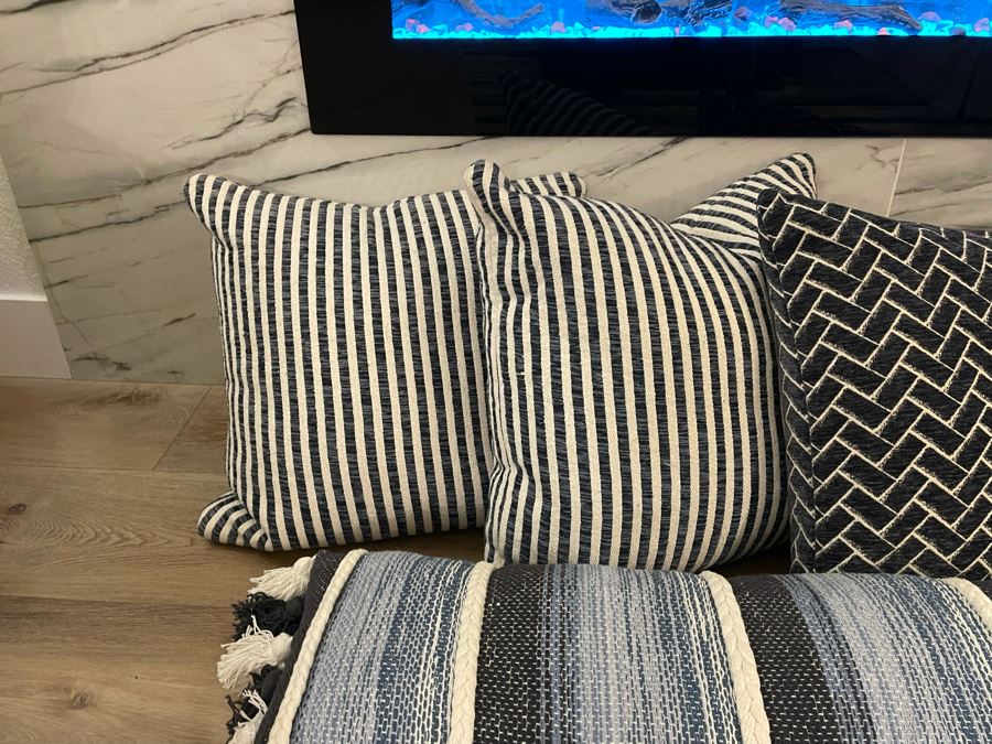 JUST ADDED - Five Throw Pillows And Three Throws [Photo 5]