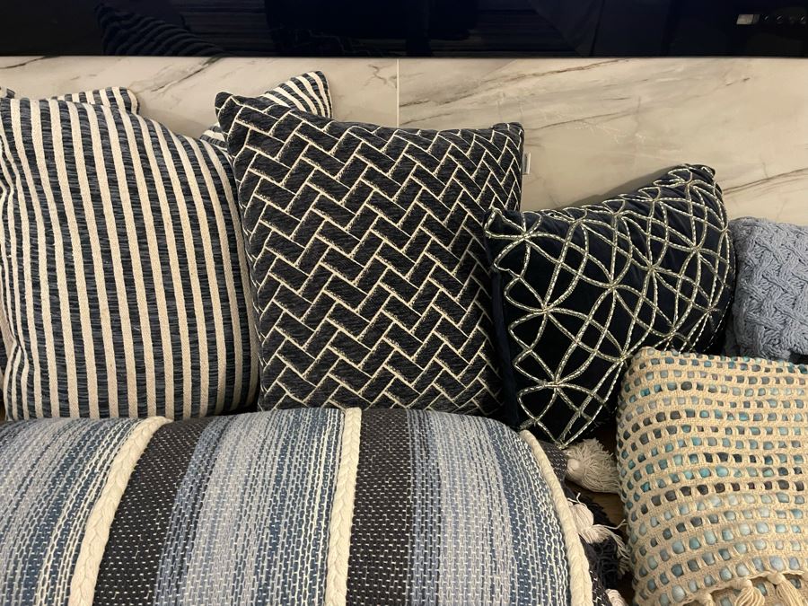 JUST ADDED - Five Throw Pillows And Three Throws [Photo 6]