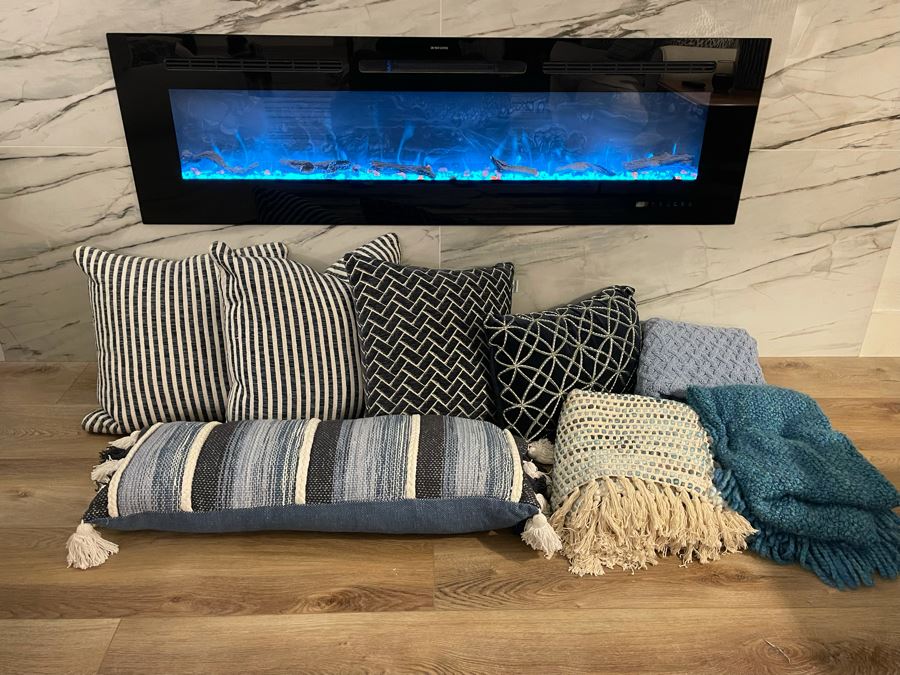 JUST ADDED - Five Throw Pillows And Three Throws [Photo 2]