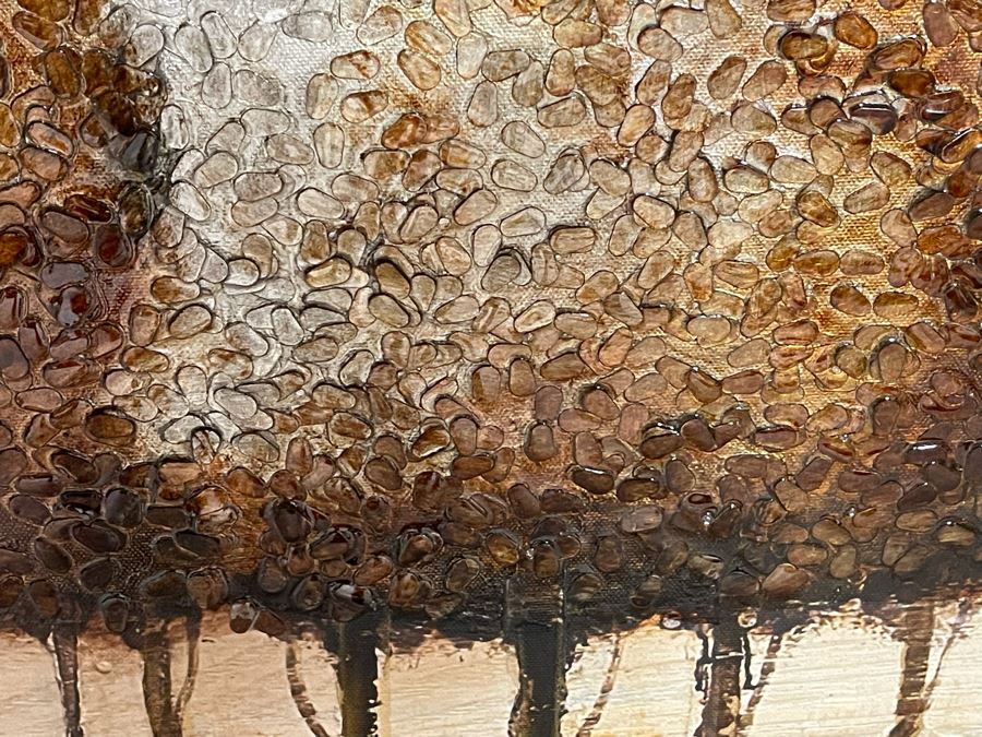 JUST ADDED - Large Wall Artwork Landscape Tree Scene On Board 5'W X 30'H [Photo 5]