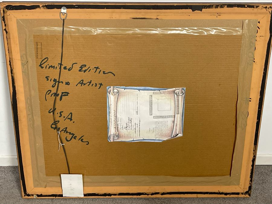 JUST ADDED - Hand Signed Limited Edition Lithograph Raffie Hacob Titled 'The Holy Man' With Certificate Of Authenticity 16 X 22 [Photo 11]