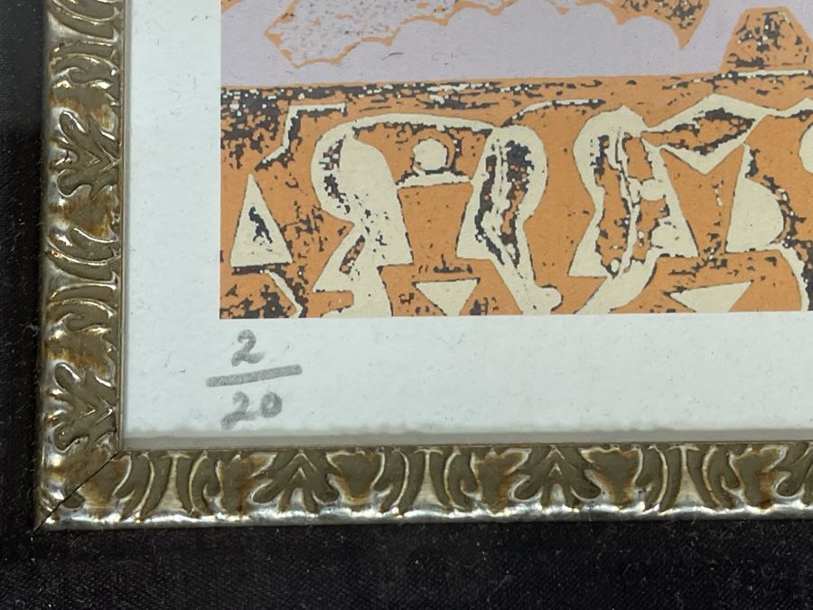 JUST ADDED - Hand Signed Limited Edition Lithograph Raffie Hacob Titled 'The Holy Man' With Certificate Of Authenticity 16 X 22 [Photo 7]