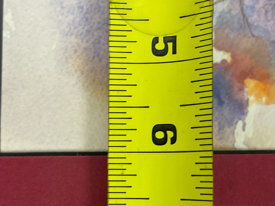 JUST ADDED - Original Esther Anderson Abstract Watercolor Painting 8 X 6 Framed 15 X 14 [Photo 7]