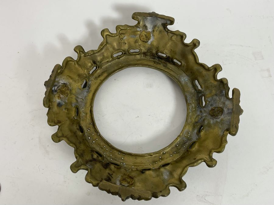 JUST ADDED - Chinese Hand Painted Porcelain Bowl With Metal Stand 12W X 6H [Photo 30]