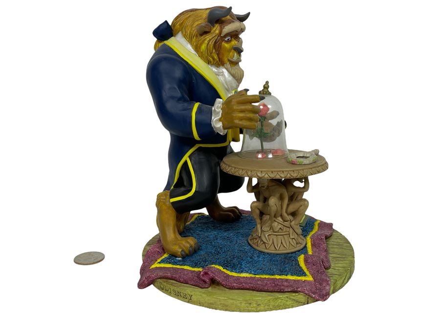 JUST ADDED - Disney Beauty And The Beast Rose With Mirror Figurine 6W X 8H [Photo 1]