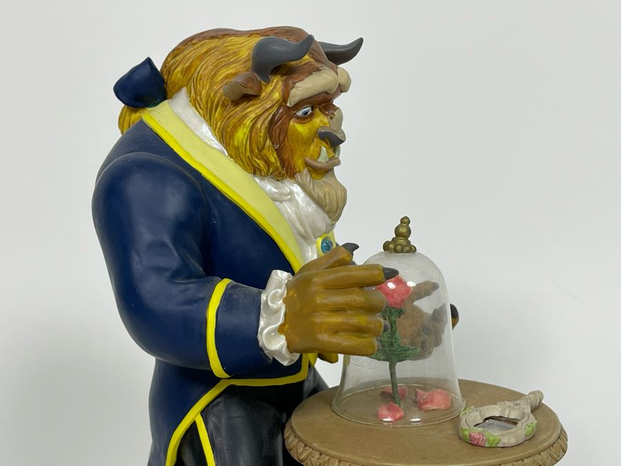 JUST ADDED - Disney Beauty And The Beast Rose With Mirror Figurine 6W X 8H [Photo 3]