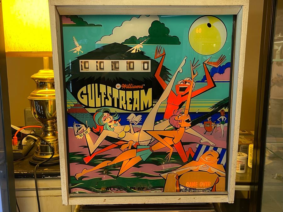 Vintage 1972 Williams Gulfstream Pinball Machine With Beach Theme Playable Working Condition 24W X 52D X 70.5H [Photo 4]
