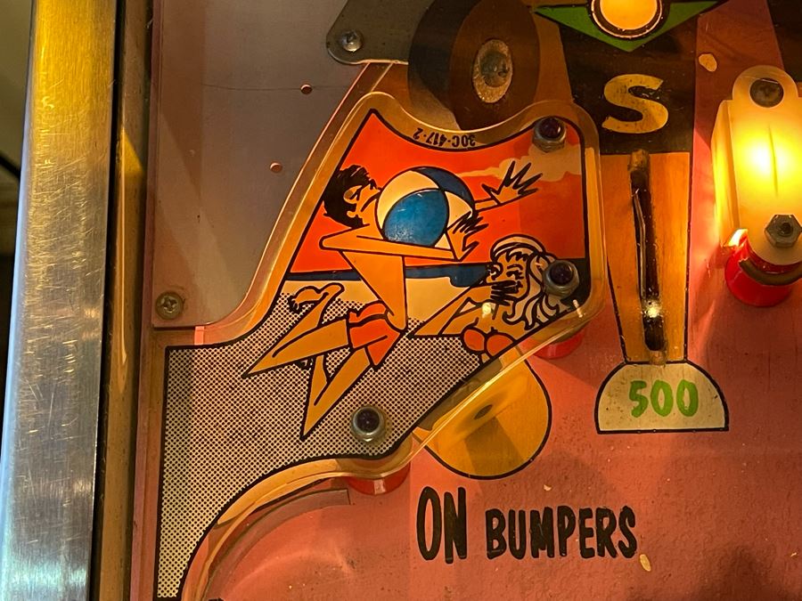 Vintage 1972 Williams Gulfstream Pinball Machine With Beach Theme Playable Working Condition 24W X 52D X 70.5H [Photo 14]