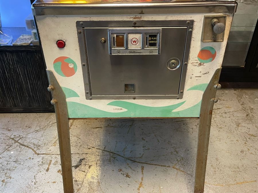 Vintage 1972 Williams Gulfstream Pinball Machine With Beach Theme Playable Working Condition 24W X 52D X 70.5H [Photo 19]