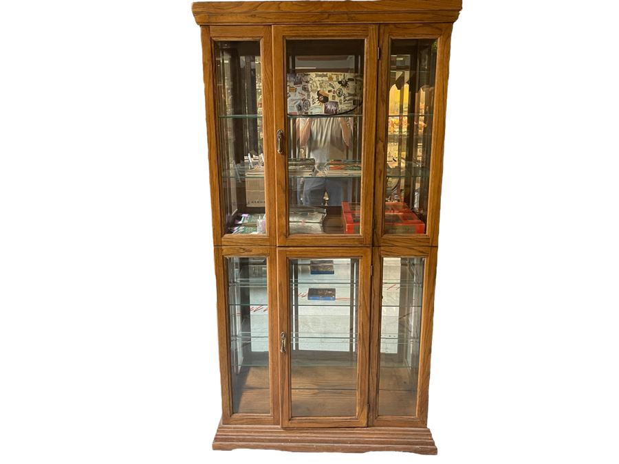 Wooden Display Cabinet 37W X 12D X 72H [Photo 1]