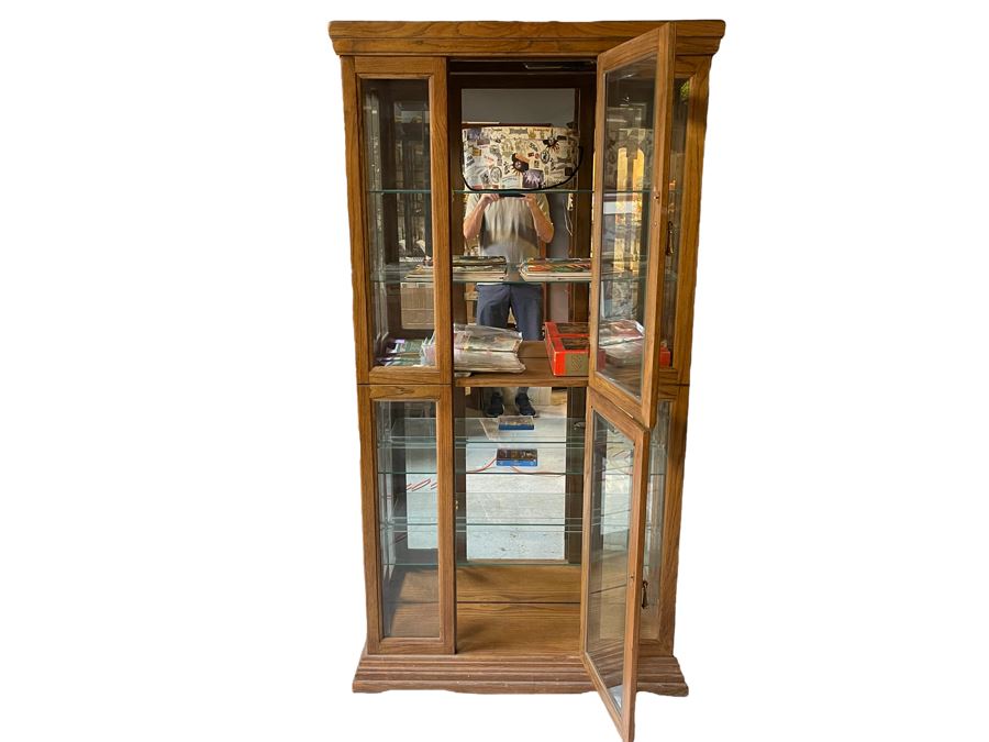 Wooden Display Cabinet 37W X 12D X 72H [Photo 2]