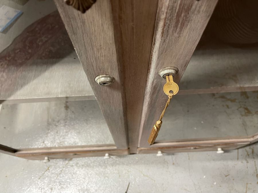 Wooden Lockable Display Cabinet 46W X 14.5D X 65.5H [Photo 3]