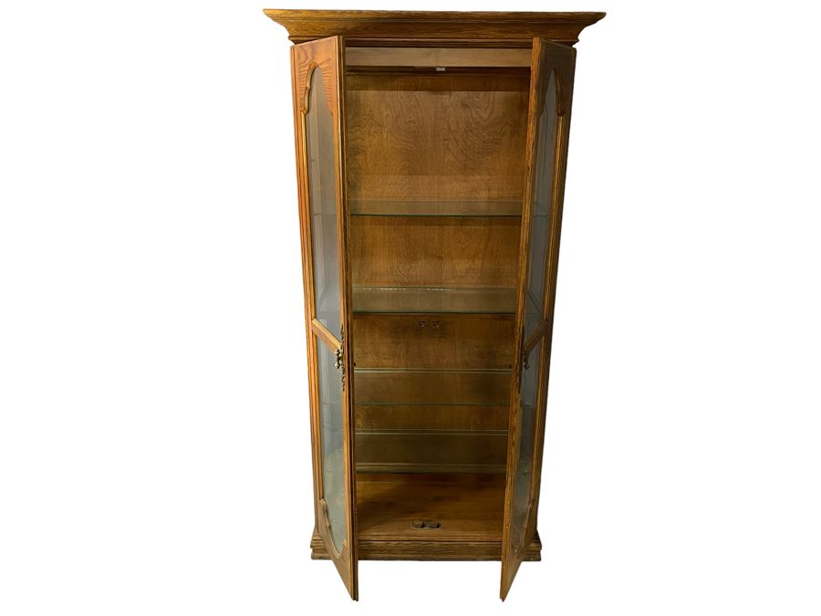 Wooden Harbor House Display Cabinet 36W X 15.5D X 71H [Photo 2]