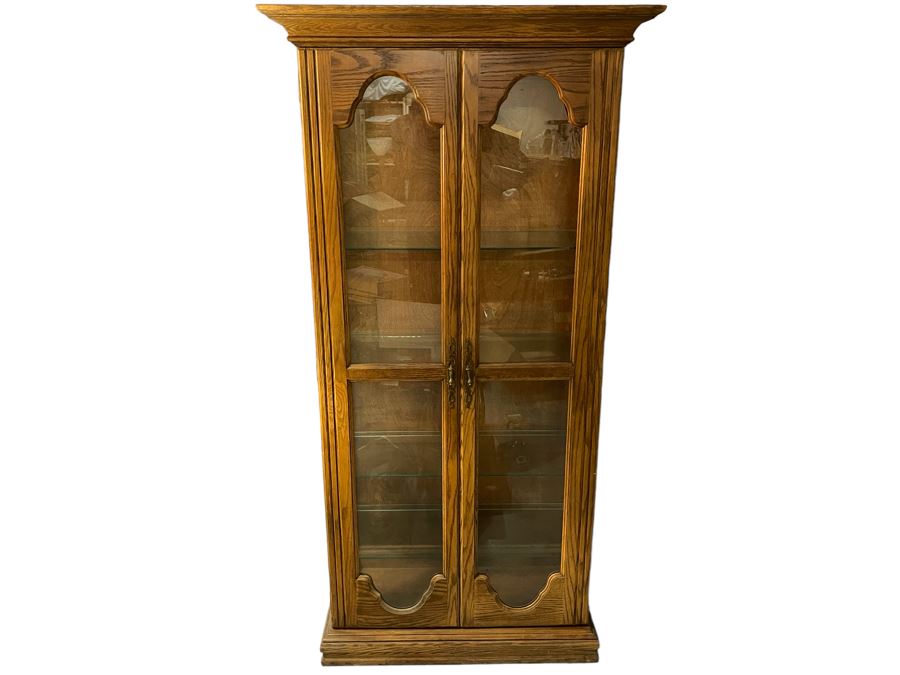 Wooden Harbor House Display Cabinet 36W X 15.5D X 71H [Photo 1]