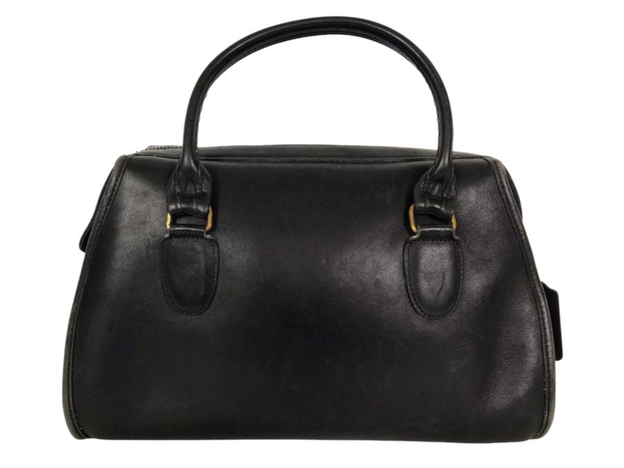 Black Leather Coach Handbag 12W X 8H [Photo 12]