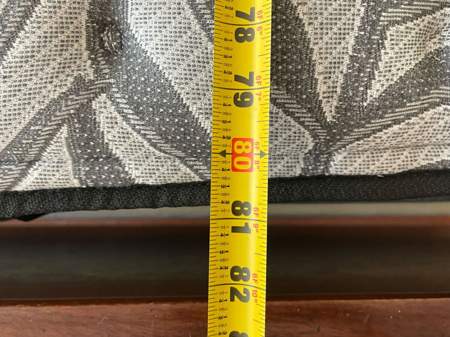 Henredon Pan Asian King Size Canopy Poster Bed Faux Bamboo Campaign Style With Sealy Posturepedic Plus Eastern King Size Mattress Bed Measures 7'W X 90'L X 86'H  Estimate $4,000 [Photo 18]