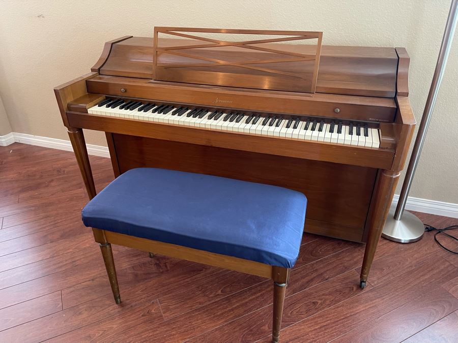 Aerosonic Upright Piano Built By Baldwin With Bench 58W X 25D X 36H [Photo 3]