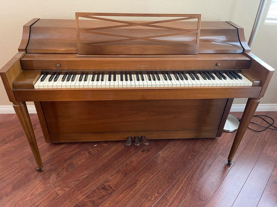 Aerosonic Upright Piano Built By Baldwin With Bench 58W X 25D X 36H [Photo 4]