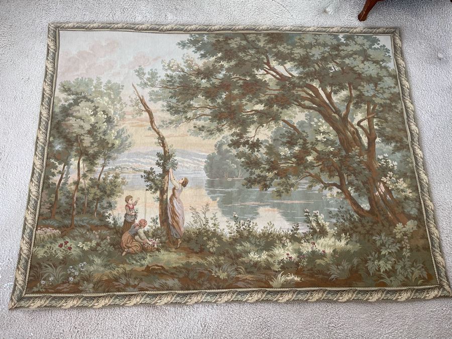 Large Tapestry From Paris JP Panneaux Gobelins 78 X 59 [Photo 5]