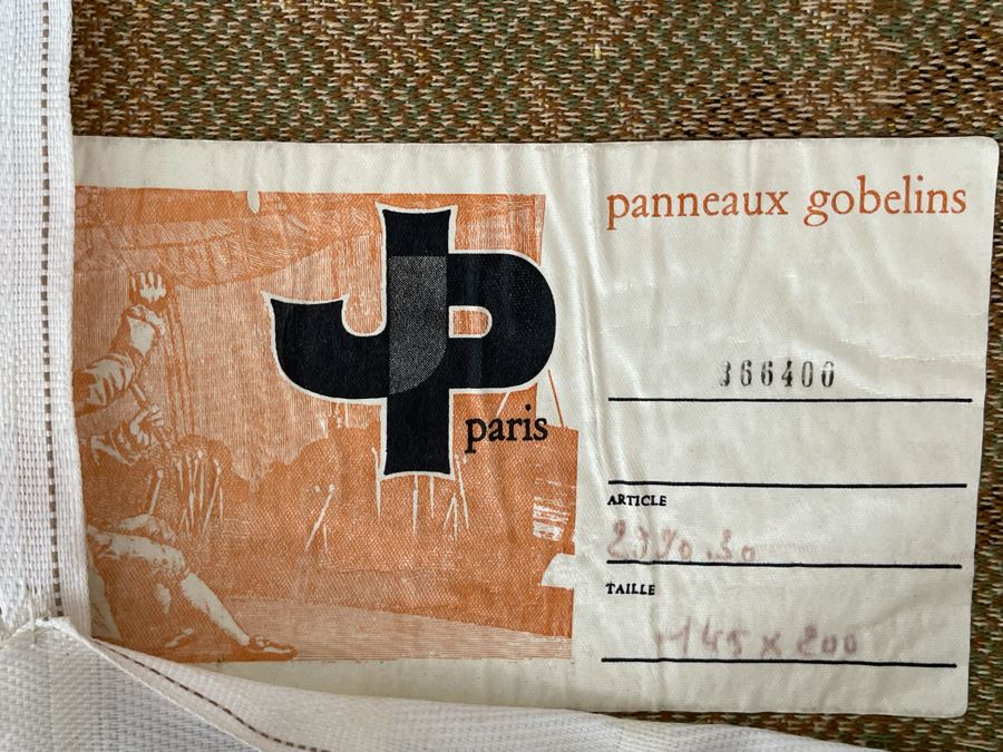 Large Tapestry From Paris JP Panneaux Gobelins 78 X 59 [Photo 18]