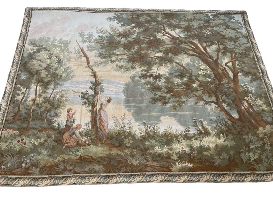 Large Tapestry From Paris JP Panneaux Gobelins 78 X 59 [Photo 2]
