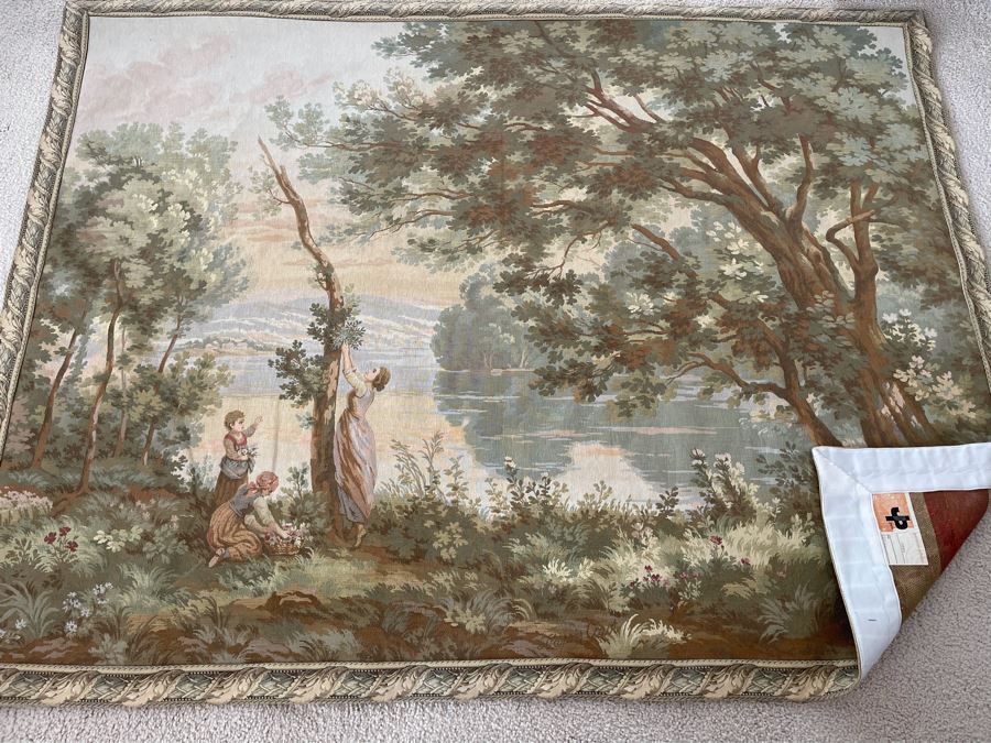 Large Tapestry From Paris JP Panneaux Gobelins 78 X 59 [Photo 15]
