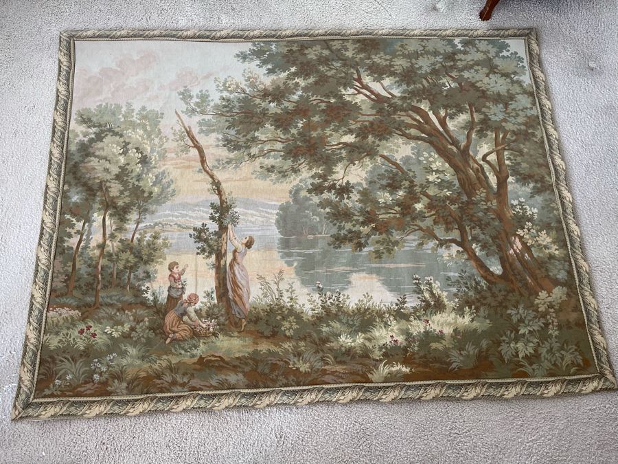 Large Tapestry From Paris JP Panneaux Gobelins 78 X 59 [Photo 3]