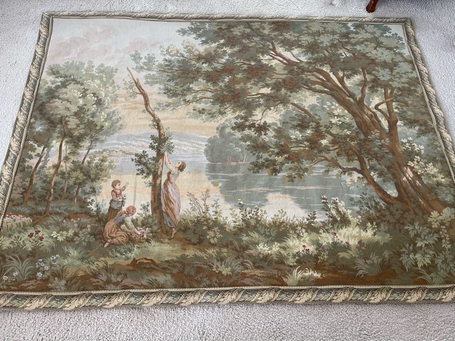 Large Tapestry From Paris JP Panneaux Gobelins 78 X 59 [Photo 6]