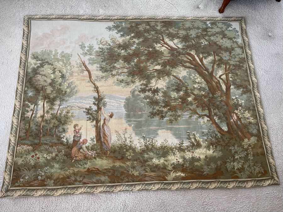 Large Tapestry From Paris JP Panneaux Gobelins 78 X 59 [Photo 4]