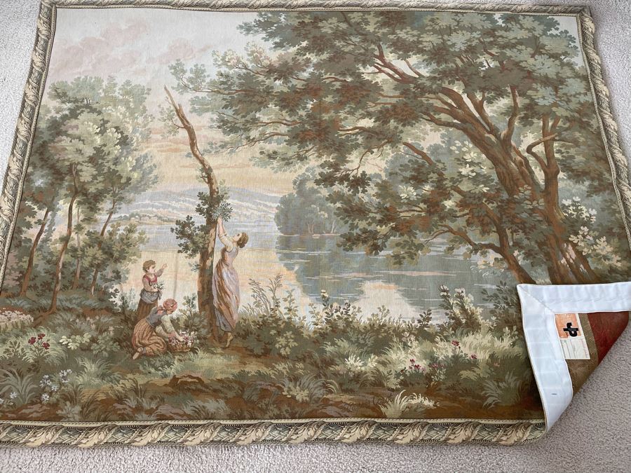 Large Tapestry From Paris JP Panneaux Gobelins 78 X 59 [Photo 14]