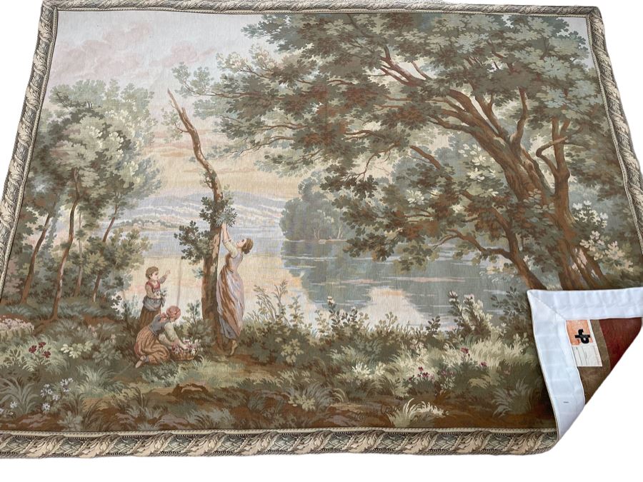 Large Tapestry From Paris JP Panneaux Gobelins 78 X 59 [Photo 1]