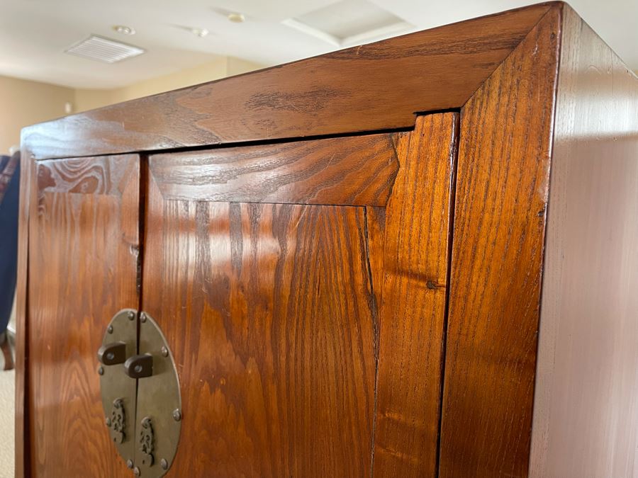 Antique Chinese Carved Wooden Wedding Cabinet 35W X 22D X 37H [Photo 20]