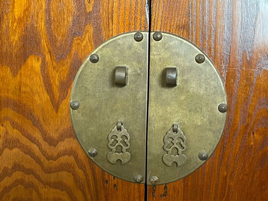 Antique Chinese Carved Wooden Wedding Cabinet 35W X 22D X 37H [Photo 17]